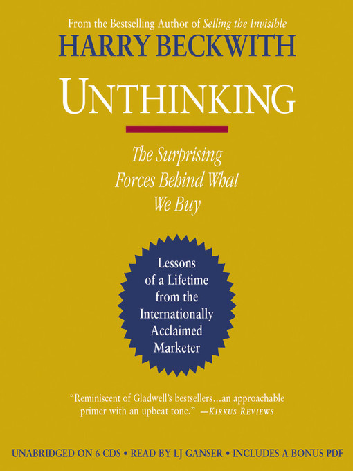 Title details for Unthinking by Harry Beckwith - Wait list